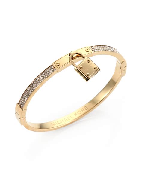 michael kors gold bracelet with padlock|michael kors gold bracelet sale.